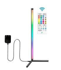 Wifi juhtimise ja RGB valgustusega põrandanurga LED-lamp, 150 cm hind ja info | Põrandalambid | kaup24.ee