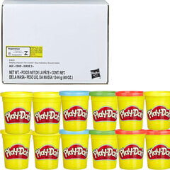 Желтая упаковка Play-Doh, 12 банок цена и информация | Развивающие игрушки | kaup24.ee