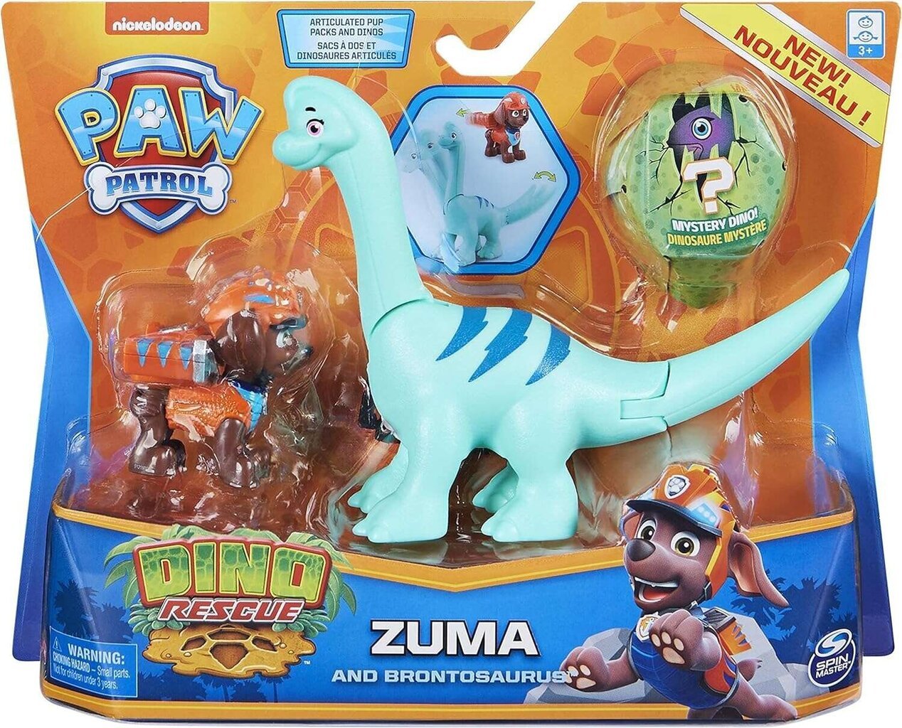 Zuma Dino Rescue ja Brontosaurus komplekt Paw Patrol цена и информация | Poiste mänguasjad | kaup24.ee