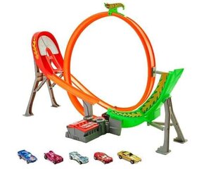 Power Shift rada Hot Wheels ja 5 autot цена и информация | Развивающий мелкую моторику - кинетический песок KeyCraft NV215 (80 г) детям от 3+ лет, бежевый | kaup24.ee