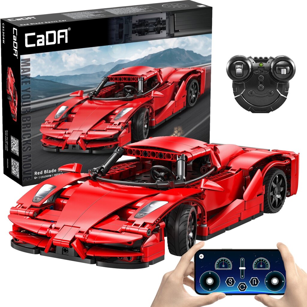 Konstruktor CaDA Red Blade Sportauto 32 cm 405 tk RC Dual Mode цена |  kaup24.ee