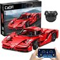 Konstruktor CaDA Red Blade Sportauto 32 cm 405 tk RC Dual Mode цена и информация | Klotsid ja konstruktorid | kaup24.ee