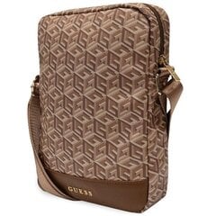 Guess Bag GUTB10HGCFSEW 10" brown|brown GCube Stripe Tablet Bag GUE002892-0 цена и информация | Женские сумки | kaup24.ee