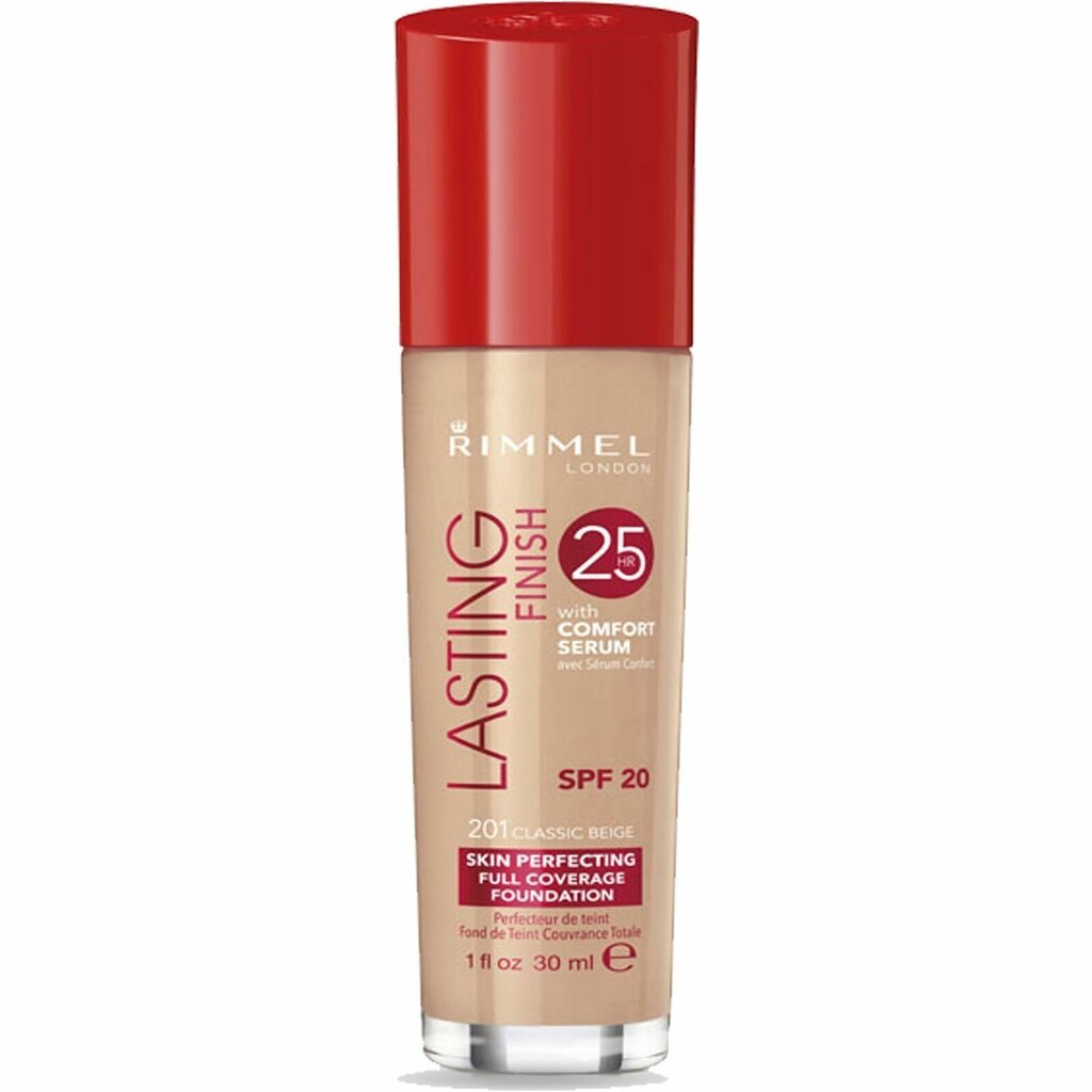 Rimmel London Lasting Finish jumestuskreem naistele 30 ml, 201 Classic Beige hind ja info | Jumestuskreemid, puudrid | kaup24.ee