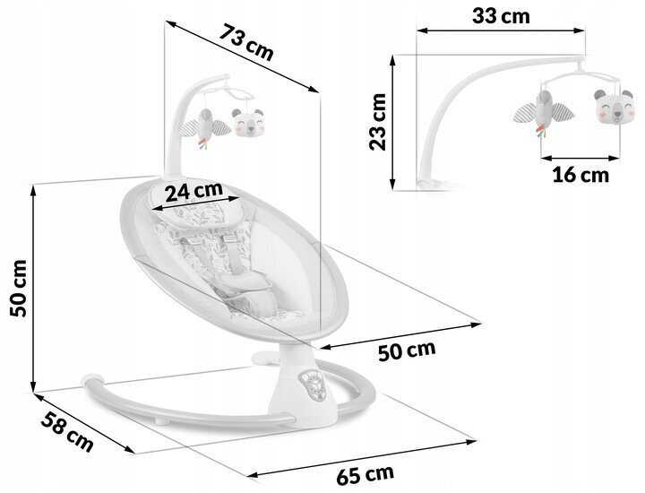 Multifunktsionaalne kiiktool Ricokids hind ja info | Beebi lamamistoolid | kaup24.ee