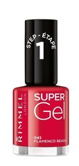 Rimmel London Super Gel STEP1 лак для ногтей 12 мл, 045 Flamenco Beach цена и информация | Лаки для ногтей, укрепители для ногтей | kaup24.ee