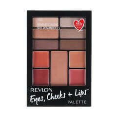 Meigipalett Revlon Eyes, Cheeks + Lips Palette 15.64 g, 100 Romantic Nudes hind ja info | Ripsmetušid, lauvärvid, silmapliiatsid, seerumid | kaup24.ee