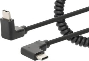 Manhattan, USB-C, 60 Вт / 3 А, 35 - 100 см цена и информация | Кабели и провода | kaup24.ee