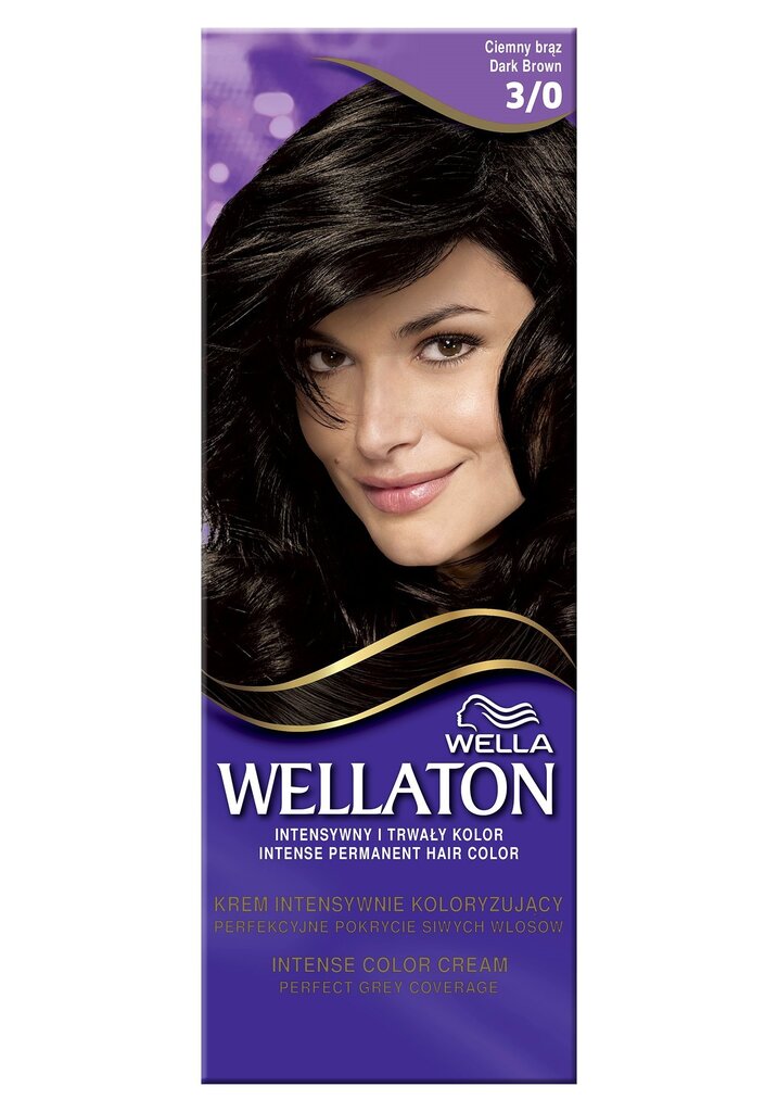 Juuksevärv Wella Wellaton 100 g, 3/0 Dark Brown цена и информация | Juuksevärvid | kaup24.ee