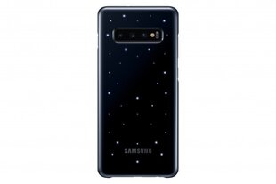 Telefoniümbris Samsung LED-kate EF-KG975CB S10 Plus, must цена и информация | Чехлы для телефонов | kaup24.ee