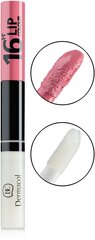 Двухсторонний блеск для губ Dermacol 16H Lip Color 4,8 г, 16 цена и информация | Помады, бальзамы, блеск для губ | kaup24.ee