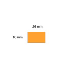 Клейкие этикетки для ценников, 26х16мм, прямоугольные, 1000 шт., оранжевые цена и информация | Канцелярские товары | kaup24.ee