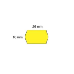 Клейкие этикетки для ценников, 26x16 мм, волнистые, 1000 шт., желтые  цена и информация | Канцелярские товары | kaup24.ee