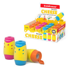 Двойная точилка для карандашей Cheese ErichKrause, с контейнером, пластик цена и информация | Смягчает воду и защищает Вашу посудомоечную машину от извести. | kaup24.ee