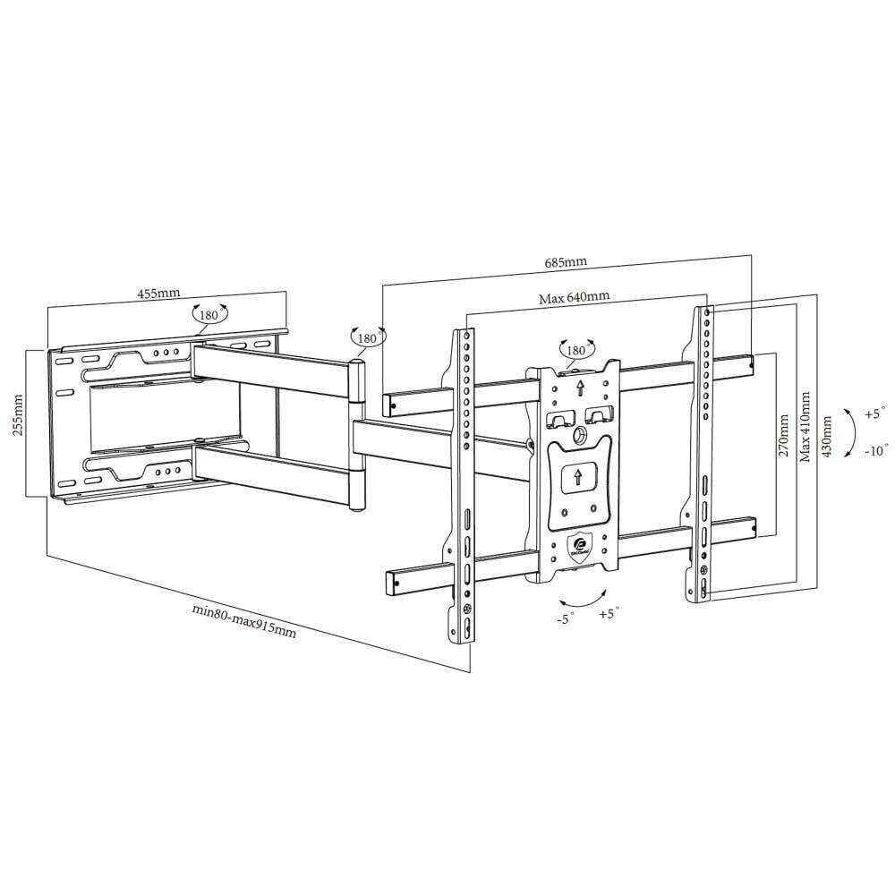 Ergosolid ON20 32-70" hind ja info | Teleri seinakinnitused ja hoidjad | kaup24.ee