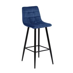 Барный стул CHILLI, темно-синий бархат цена и информация | Стулья для кухни и столовой | kaup24.ee