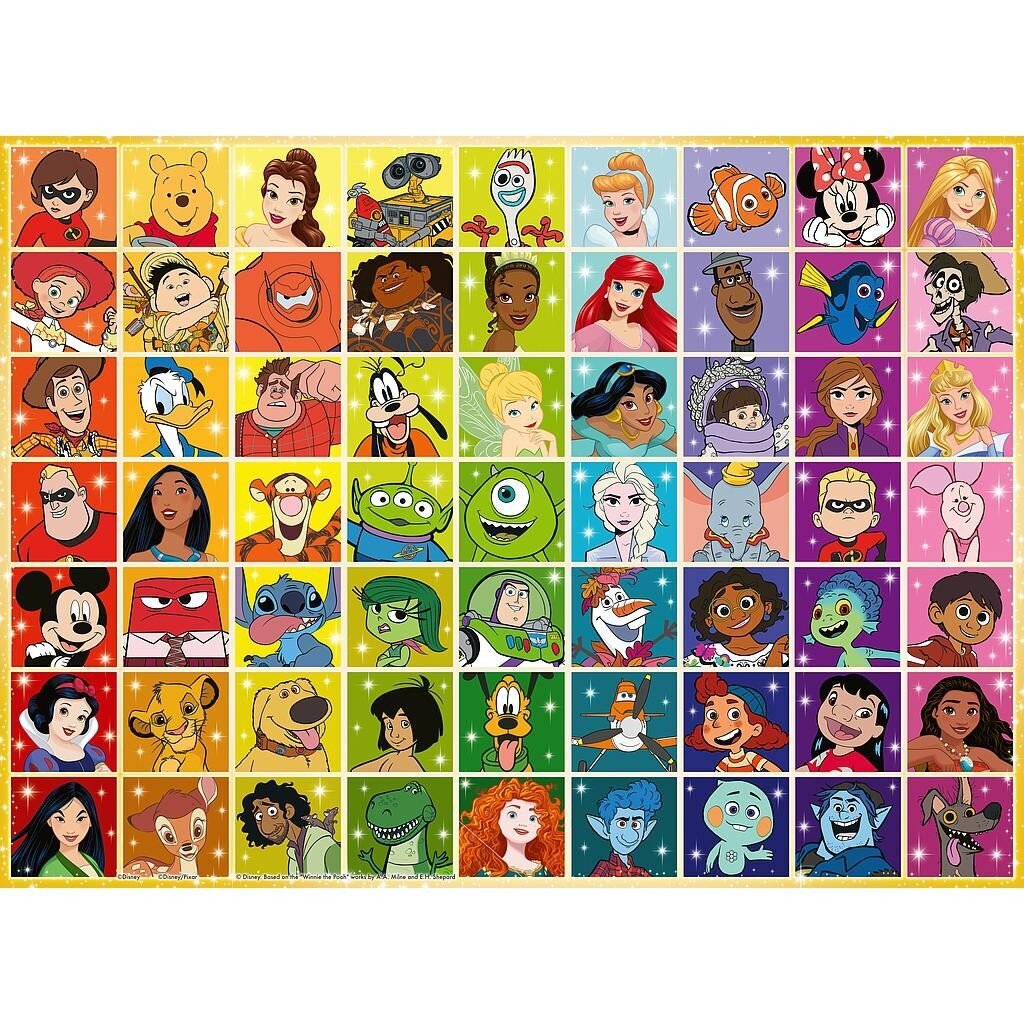 Ravensburger pusle 100 tk Disney mitu tegelast hind ja info | Pusled | kaup24.ee