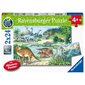 Ravensburger pusle 2x24 tk Dinosaurused hind ja info | Pusled | kaup24.ee