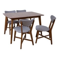 Обеденный комплект JESPER с 4 стульями цена и информация | Комплекты мебели для столовой | kaup24.ee