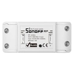 Умный переключатель WiFi + RF 433 RF R2 (НОВЫЙ) Sonoff цена и информация | Выключатели, розетки | kaup24.ee