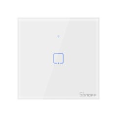 Интеллектуальный коммутатор WiFi T0 EU TX (1-канальный) Sonoff цена и информация | Выключатели, розетки | kaup24.ee