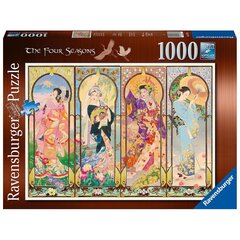 Ravensburger pusle 1000 tk 4 aastaaega цена и информация | Пазлы | kaup24.ee