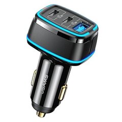 USAMS Ład. sam. 2xUSB-C+1xUSB C24 105W Fast Charge czarny|black CC141TC01 (US-CC141) цена и информация | Зарядные устройства для телефонов | kaup24.ee