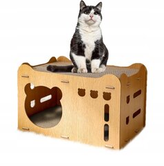 Деревянный домик для кошки Emes1 цена и информация | Когтеточки | kaup24.ee