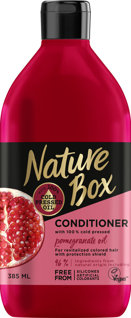 Juuksepalsam granaatõunaõliga NATURE BOX Pomegranat 385 ml цена и информация | Juuksepalsamid | kaup24.ee