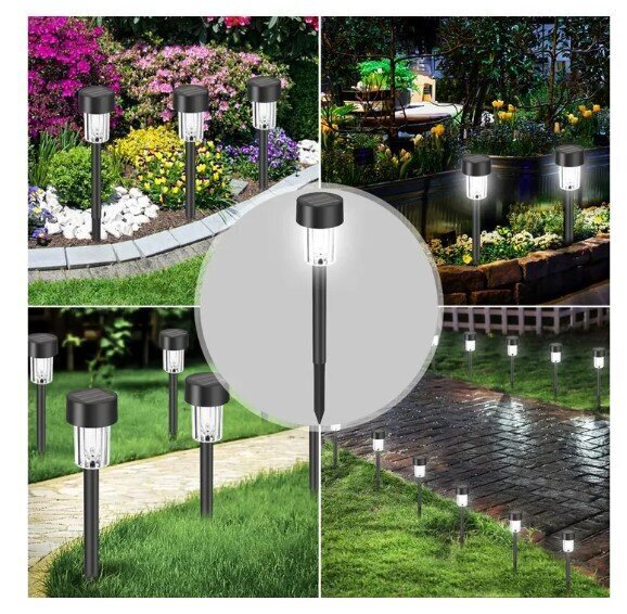 LED päikeselamp Bluegarden P60258, must цена и информация | Aia- ja õuevalgustid | kaup24.ee