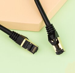 Reagle Ethernet kaabel RJ45 Cat8 40Gbps 1m LAN 26AWG Patchcord цена и информация | Аксессуары для корпусов | kaup24.ee