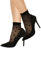 Носки женские тонкие с рисунком Aurellie, 20 Den, Черные цена и информация | Женские носки | kaup24.ee