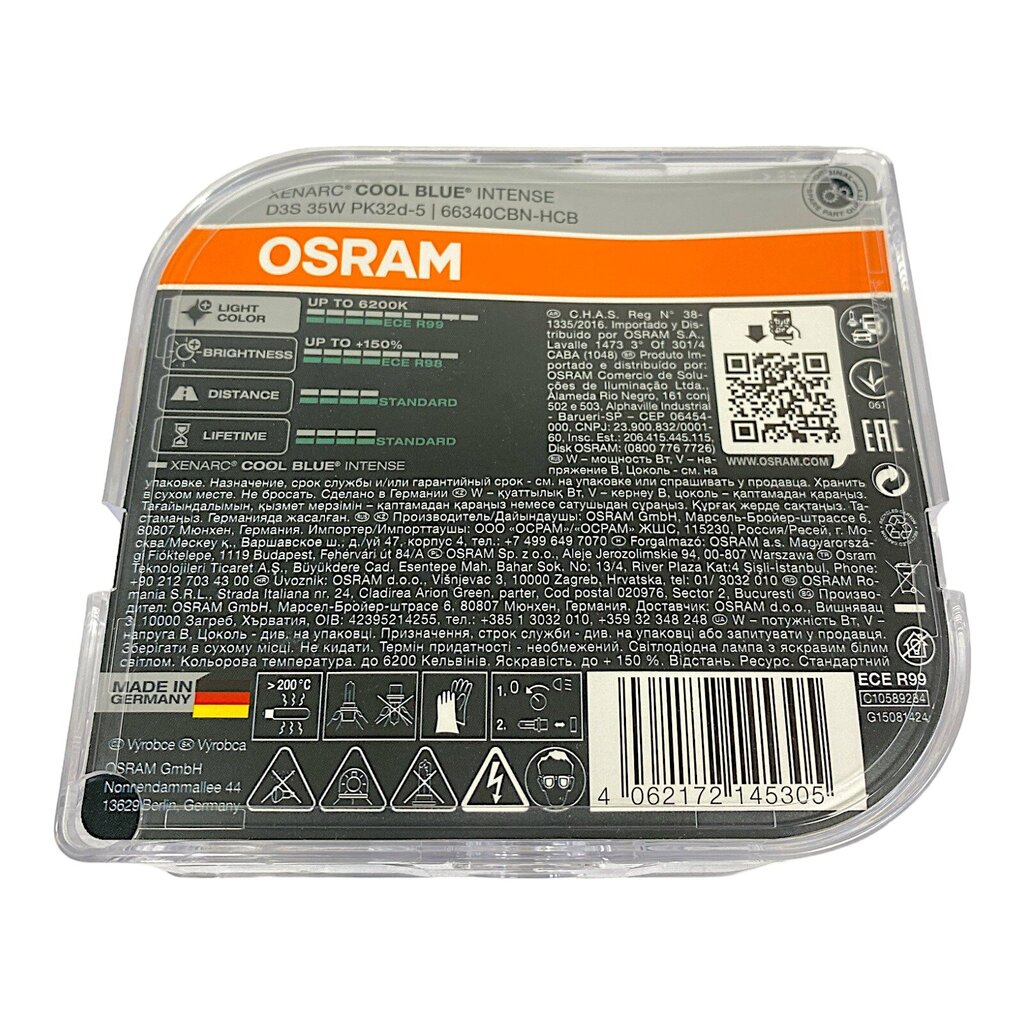 Auto ksenoonpirn Osram 66340CBN-HCB D3S 35W hind ja info | Lisaseadmed | kaup24.ee