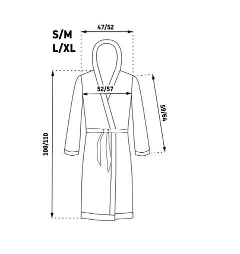 Hommikumantel unisex Tutumi, hall hind ja info | Naiste hommikumantlid | kaup24.ee