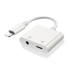 Адаптер Digitalome LCB-108 2 в 1 Lightning / AUX 3,5 мм, Lightning цена и информация | Адаптеры и USB-hub | kaup24.ee