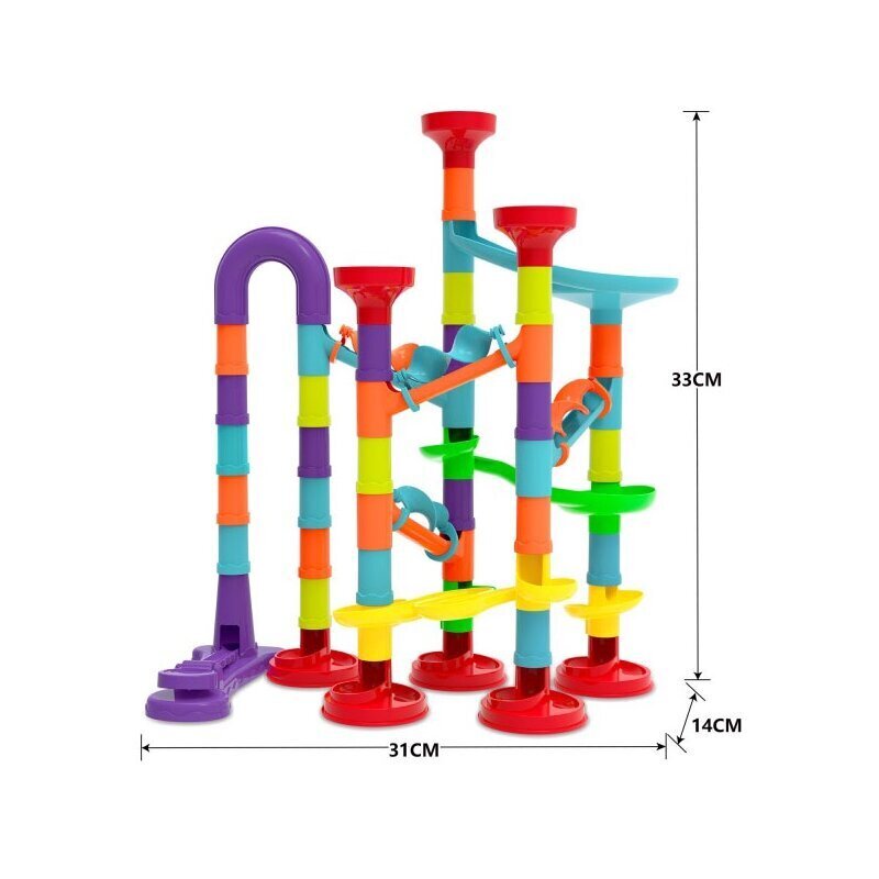 Pallirada Woopie Marble Run, 76 tk цена и информация | Poiste mänguasjad | kaup24.ee