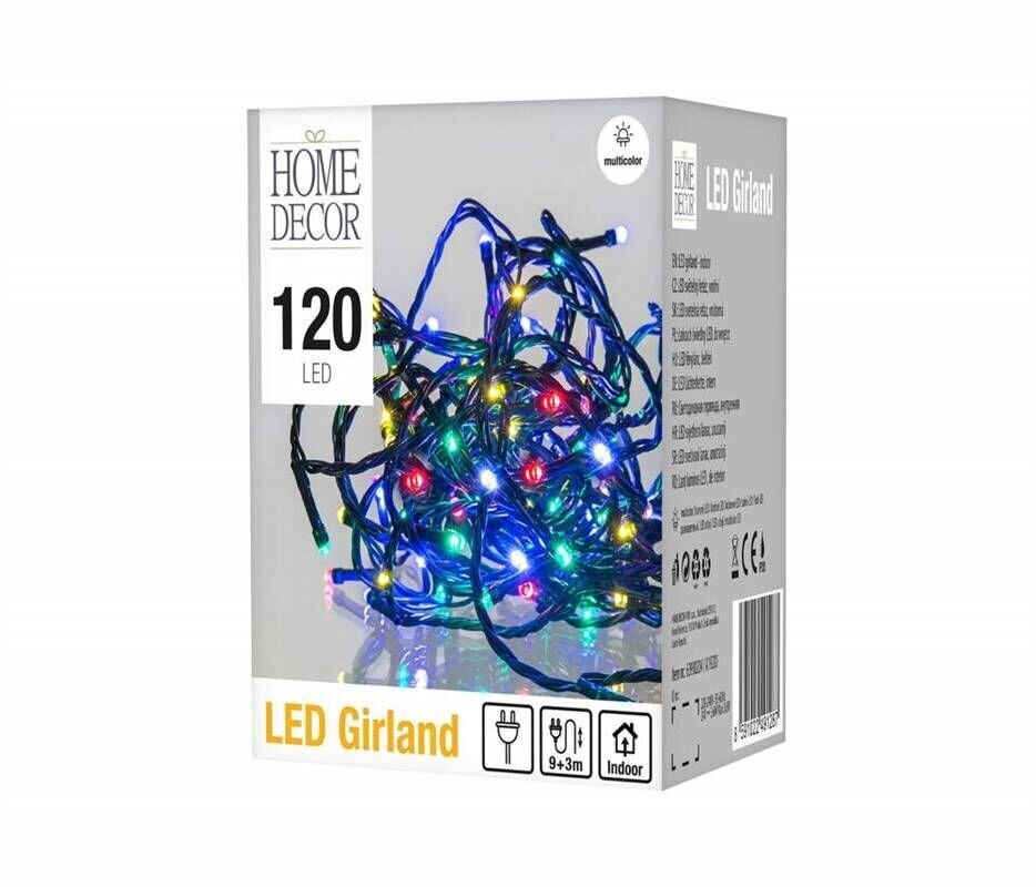 Girlland 120 LED, 9m + 3m, 230 V, värv hind ja info | Jõulutuled | kaup24.ee