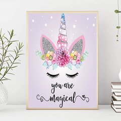 Teemantmosaiik Unicorn, suurus 40x50 cm цена и информация | Алмазная мозаика | kaup24.ee