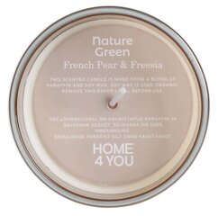 Lõhnaküünal klaasis Nature Green H9,5cm, French Pear & Freesia цена и информация | Подсвечники, свечи | kaup24.ee
