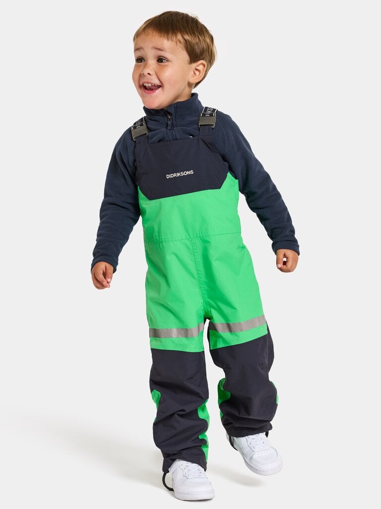 Didriksons laste soojustatud kevad-sügis püksid PILVI, roheline-must hind ja info | Poiste püksid | kaup24.ee