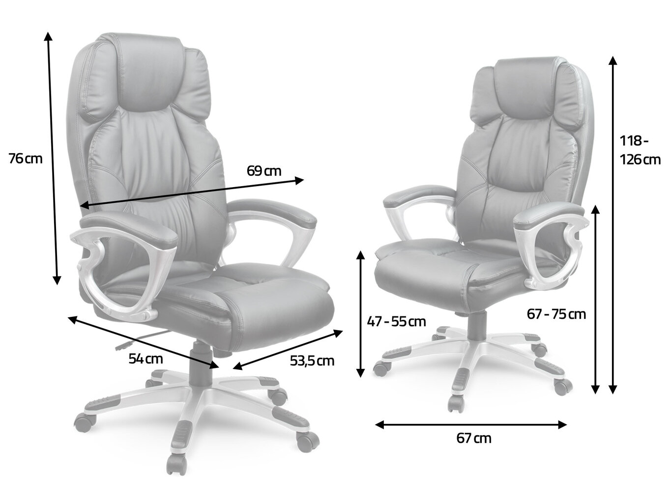 Kontoritool, must hind ja info | Kontoritoolid | kaup24.ee