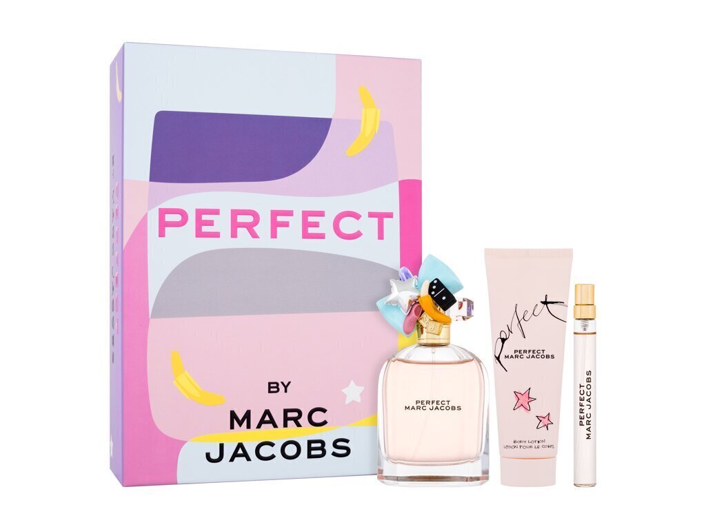 Komplekt Marc Jacobs Perfect naistele: parfüümvesi EDP, 100 ml + parfüümvesi EDP, 10 ml + kehakreem, 75 ml hind ja info | Naiste parfüümid | kaup24.ee