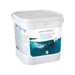 Basseinivee hooldusvahend Gre Actions chlorine, 250 g klooritabletid, 5 kg hind ja info | Basseini puhastusvahendid | kaup24.ee