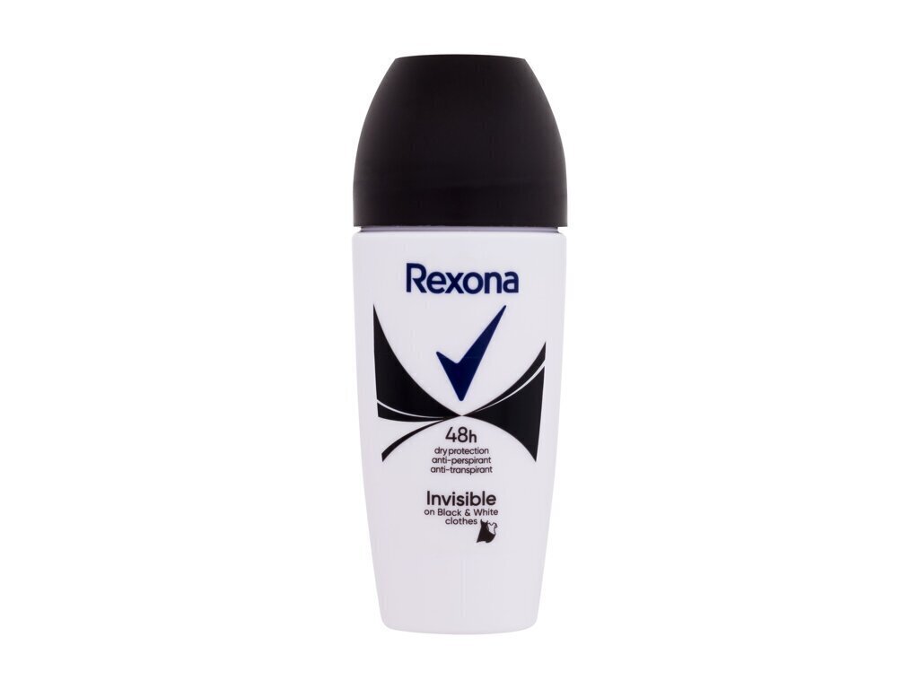 Rulldeodorant Rexona Invisible black&white naistele, 50 ml hind ja info | Deodorandid | kaup24.ee