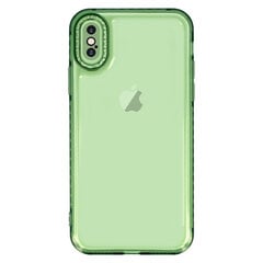 Чехол Crystal Diamond 2 мм для Iphone X/XS, прозрачный, зеленый цена и информация | Чехлы для телефонов | kaup24.ee