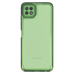 Чехол Crystal Diamond 2 мм для Samsung Galaxy A22 5G Прозрачный зеленый цена и информация | Чехлы для телефонов | kaup24.ee