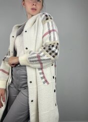 Альпака пальто Женщинам Белая 01528-1 (One Size), One size цена и информация | Женские пальто | kaup24.ee