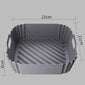 Duravire Hot Air Fryer silikoonvorm, 22x22x6cm hind ja info | Ahjuvormid ja küpsetustarvikud | kaup24.ee