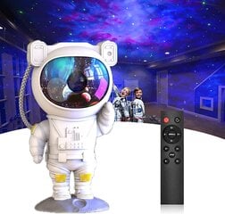 Öövalgusprojektor lastele Led Laser Astronaut цена и информация | Гудки для вечеринки Clown Face (4шт.) | kaup24.ee