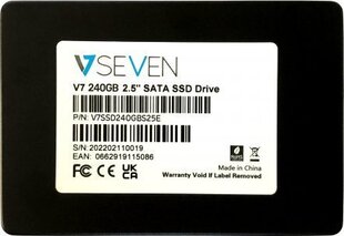 V7 V7SSD240GBS25E цена и информация | Внутренние жёсткие диски (HDD, SSD, Hybrid) | kaup24.ee